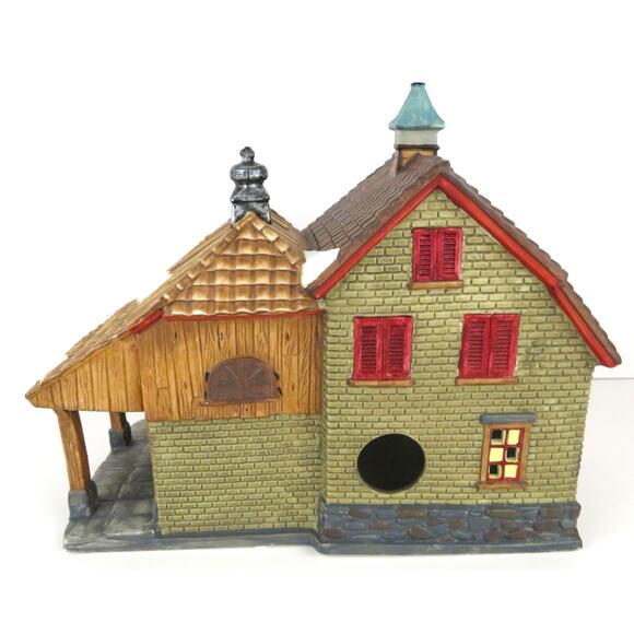 Holiday Time Woolen Mill Porcelain Lighted Building Village Collectible 2000 - Picture 6 of 14
